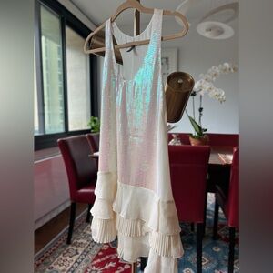 BCBG silk and sequin dress